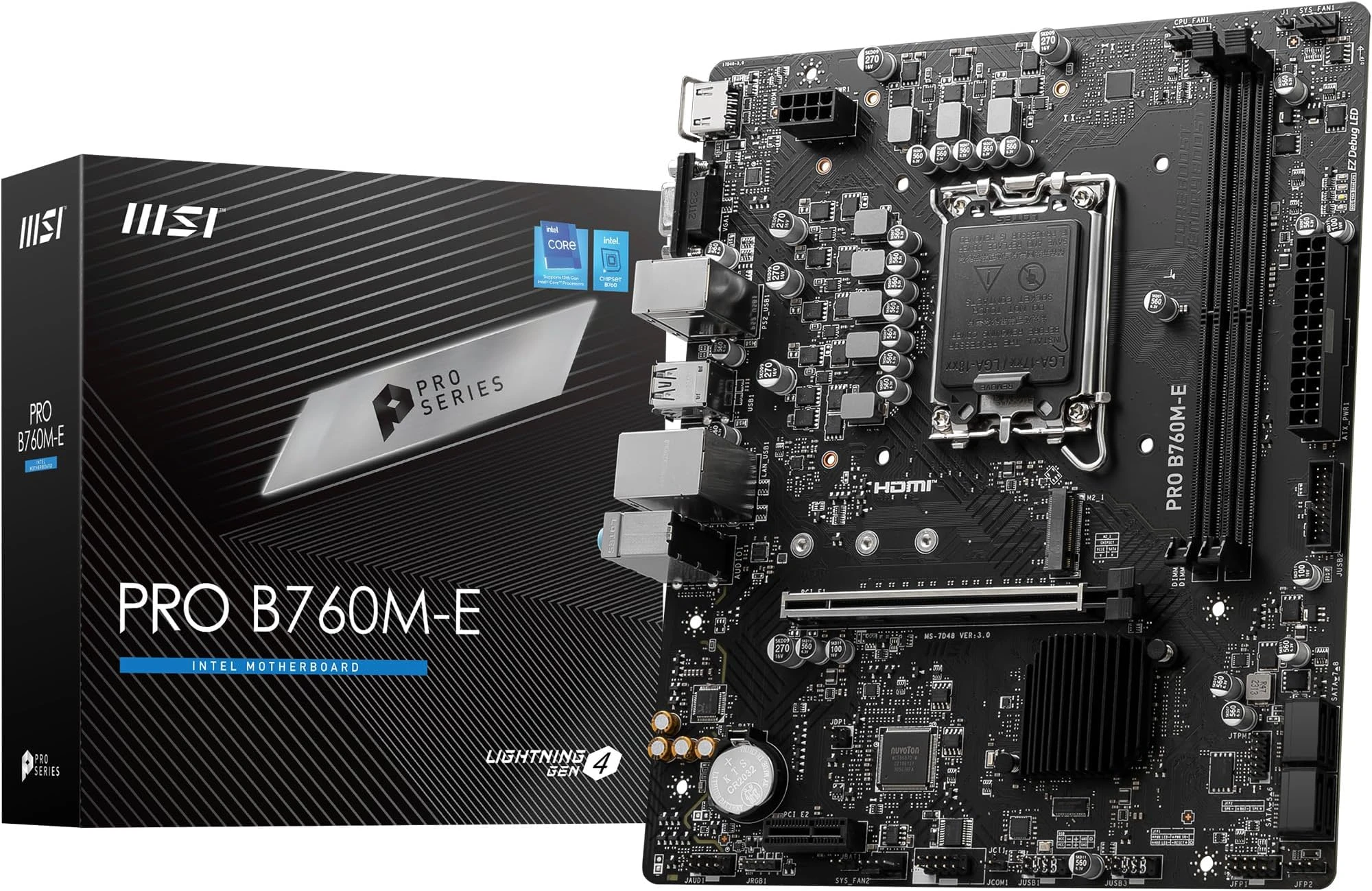 MSI PRO B760M-A WIFI (DDR5) Motherboard \ Open Box \ 3 years warranty (PRE OWNED)