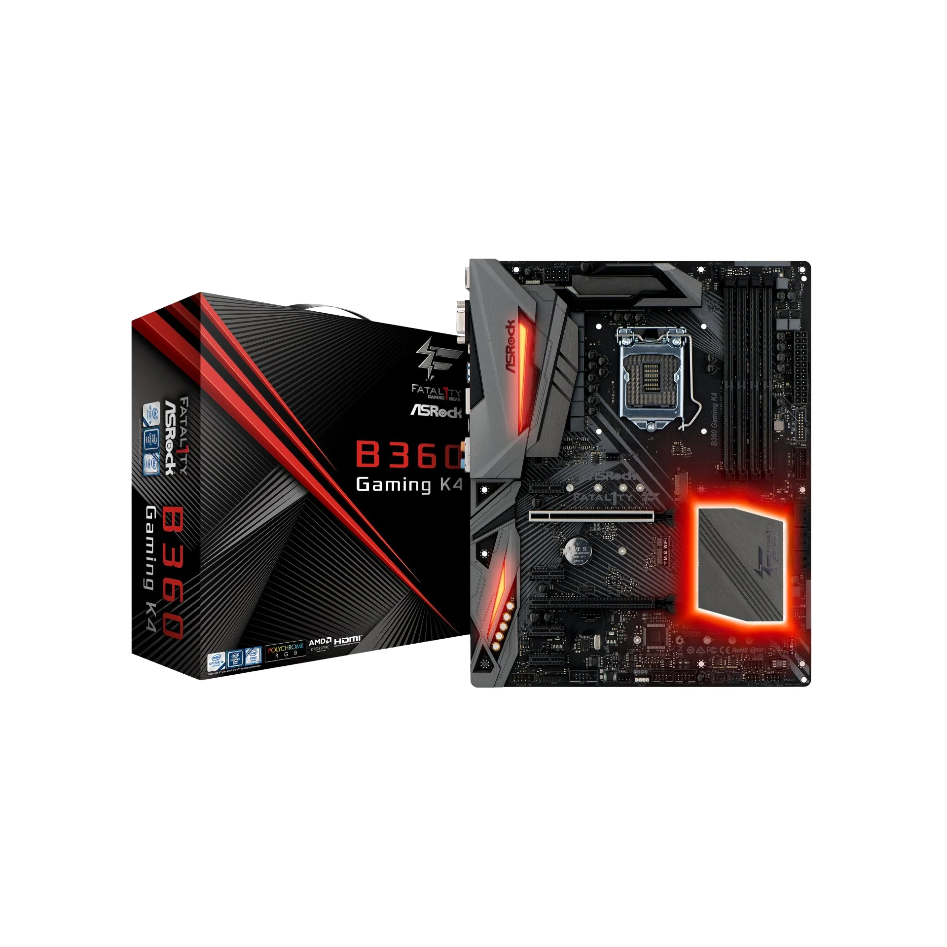 ASRock Fatal1ty B360 Gaming K4 ATX Motherboard (Pre-Owned) 3 Months Warranty