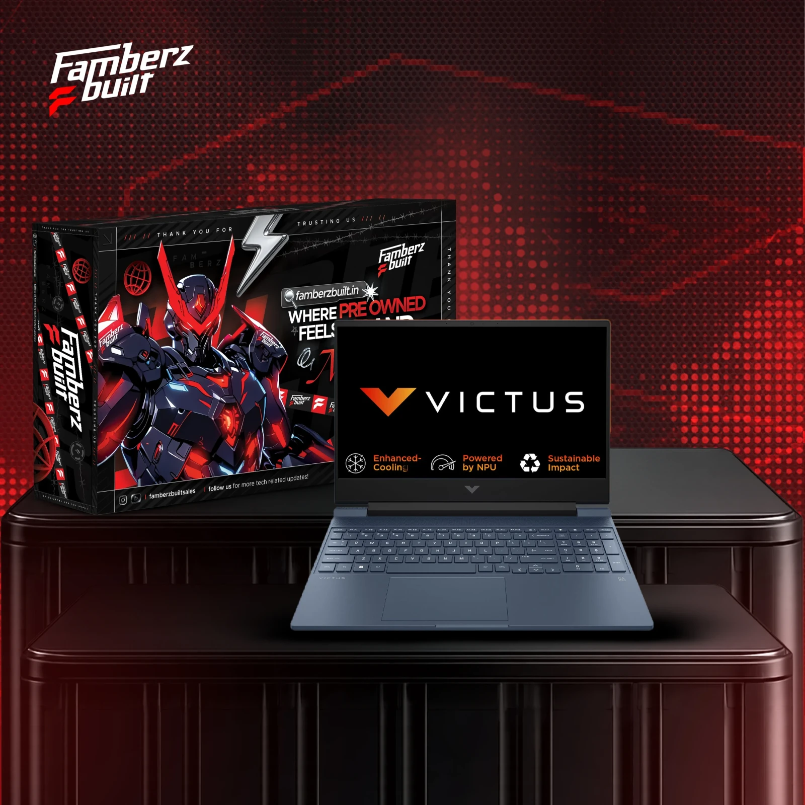 HP Victus Gaming Laptop (Intel Core i5 12th Gen / 16GB RAM / 512GB SSD / RTX 3050 4GB) (Pre-Owned) 6 Months Warranty