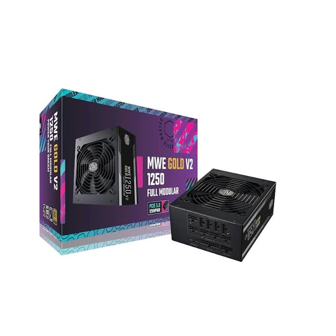 Cooler Master MWE 1250 V2 ATX 3.1 1250 Watt 80 Plus Gold Fully Modular