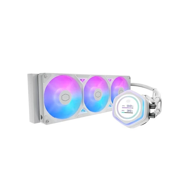 Cooler Master MasterLiquid Atmos II 360 LCD ARGB Liquid Cooler (White)