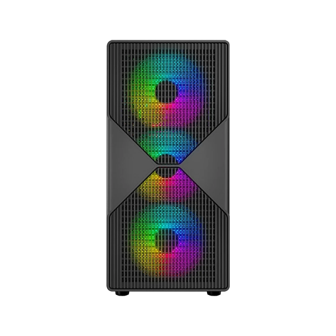 Ant Esports Titan FE ARGB, 4 ARGB Fans, ATX Mid Tower Cabinet (Black)