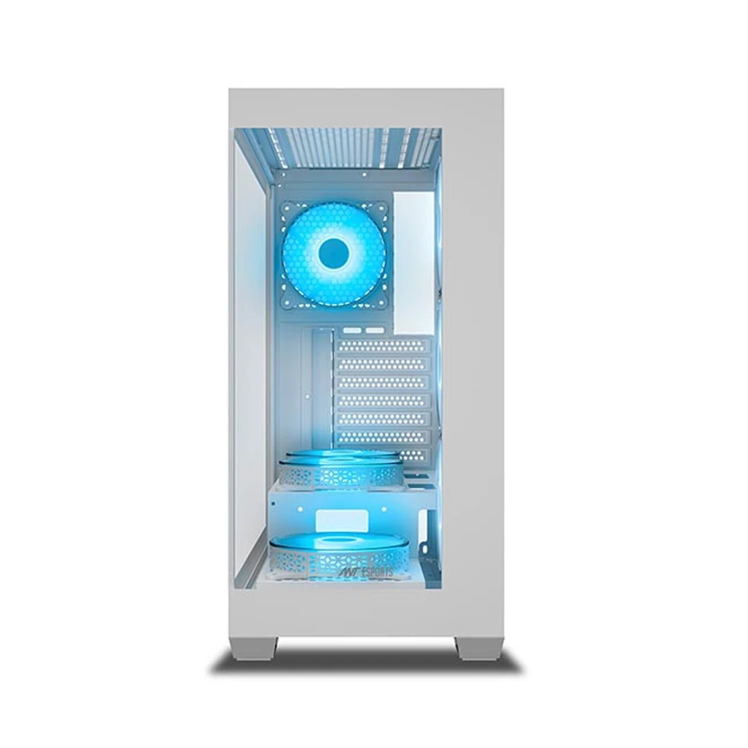 Ant Esports Crystal ARGB Cabinet (White)
