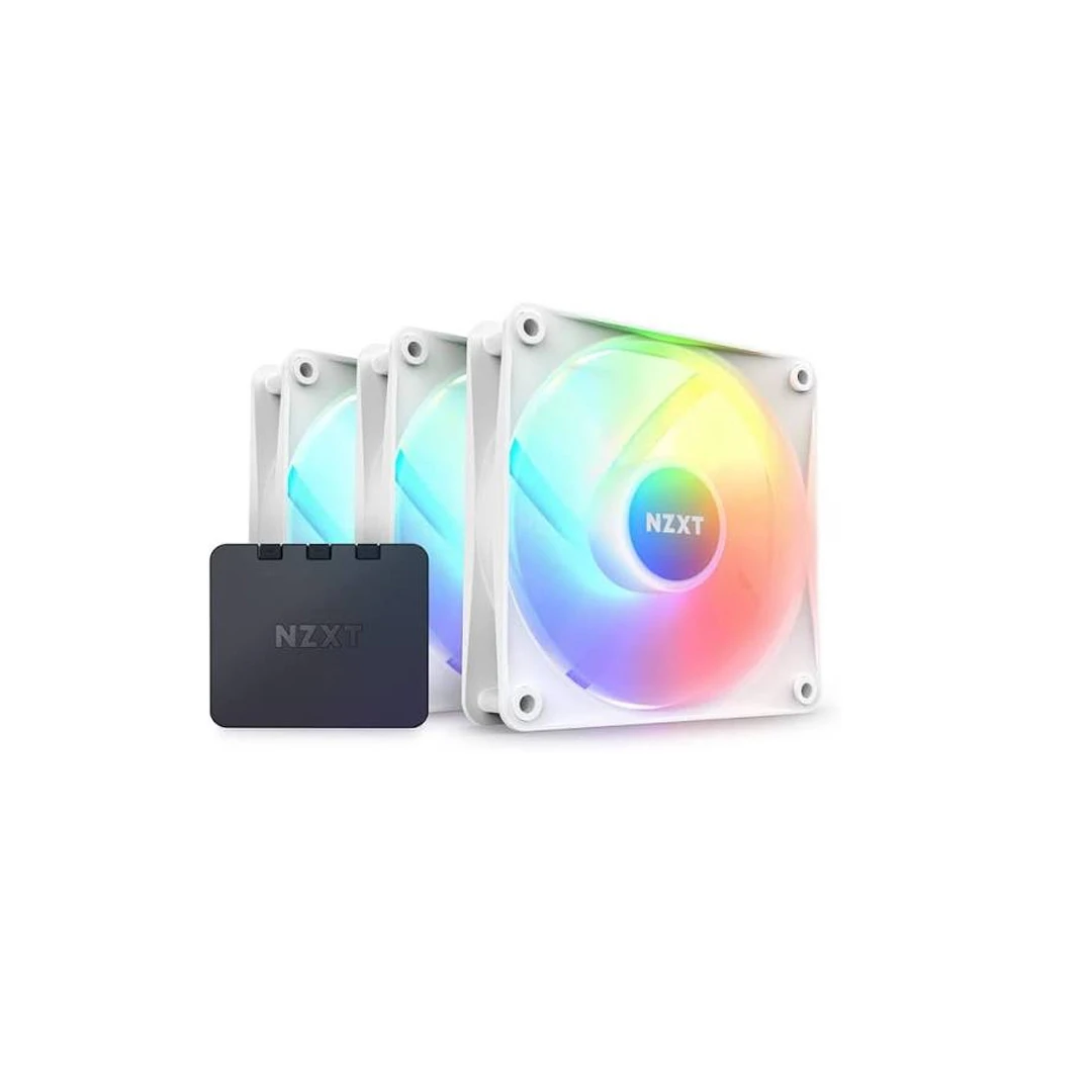 NZXT F120 RGB Core 120mm Cabinet Fans (Triple Pack) (White) Case Fans